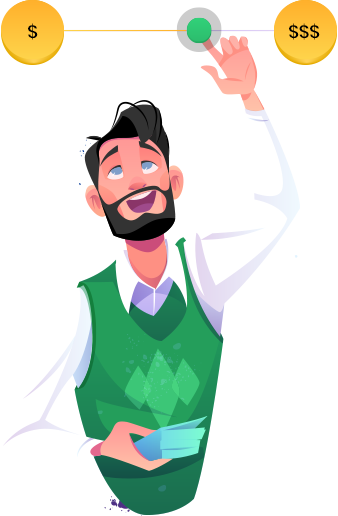 Person managing finances